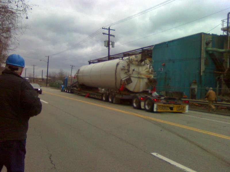 108,000 Lb Vessel Layed Down and Hauled to Ohio